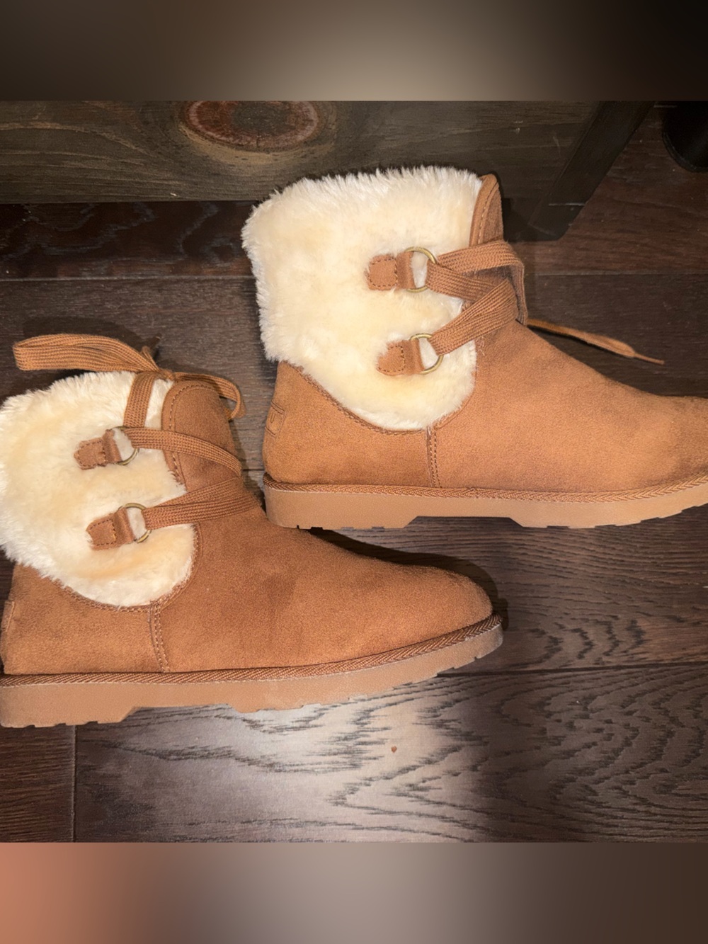 Makalu Faux Shearling Lined Ankle Boots